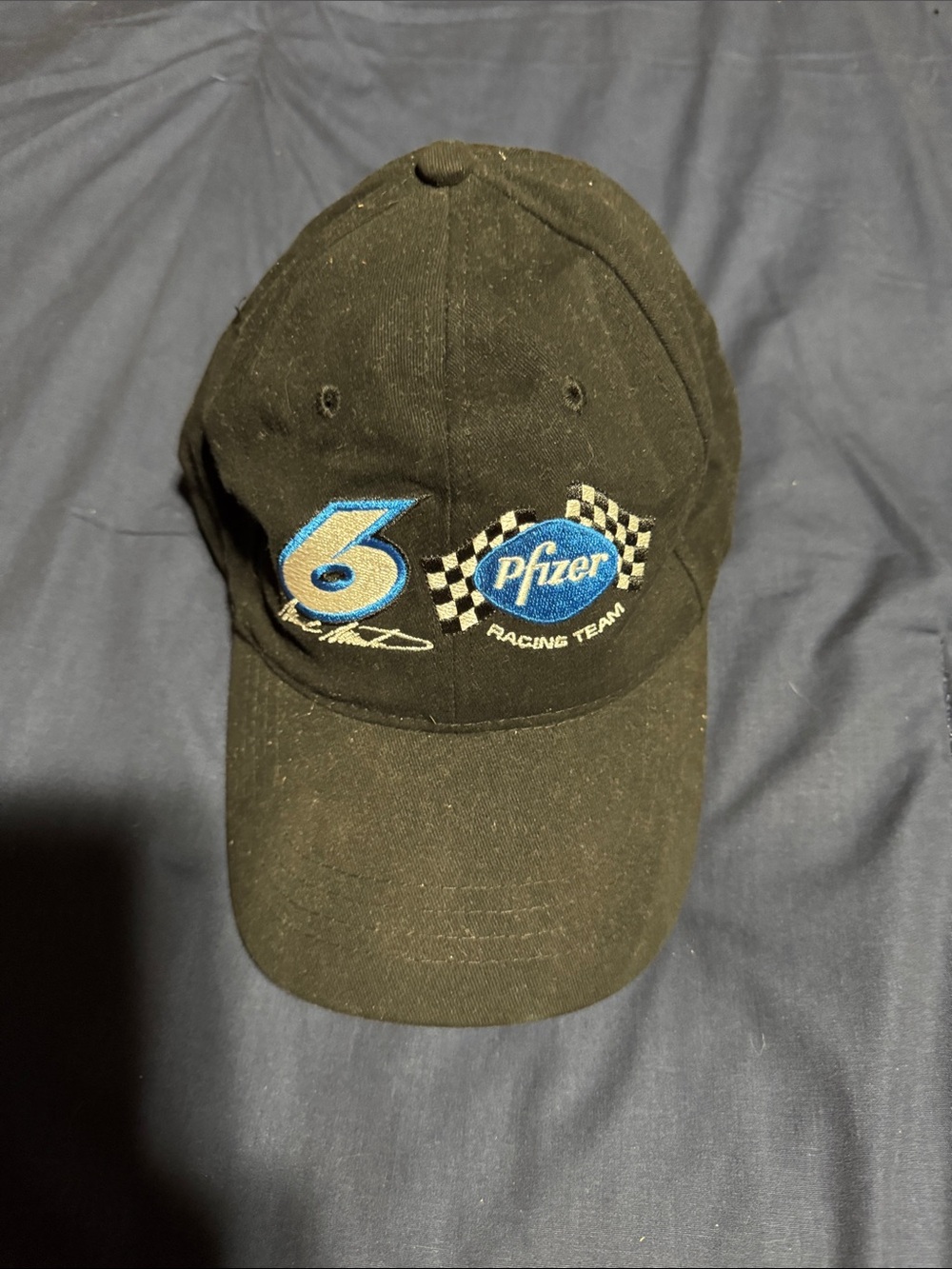 Chase Authentics Black Baseball Cap with Blue and White Patch